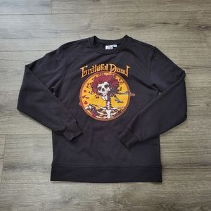 Grateful Dead Bertha Skull & Roses Crewneck Sweater Mens Size XS